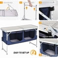 thumbnail image 3 of Alvantor 4 Ft Folding Camping Table with Storage Portable Aluminum Picnic Table for Indoor Outdoor Use, 3 of 8