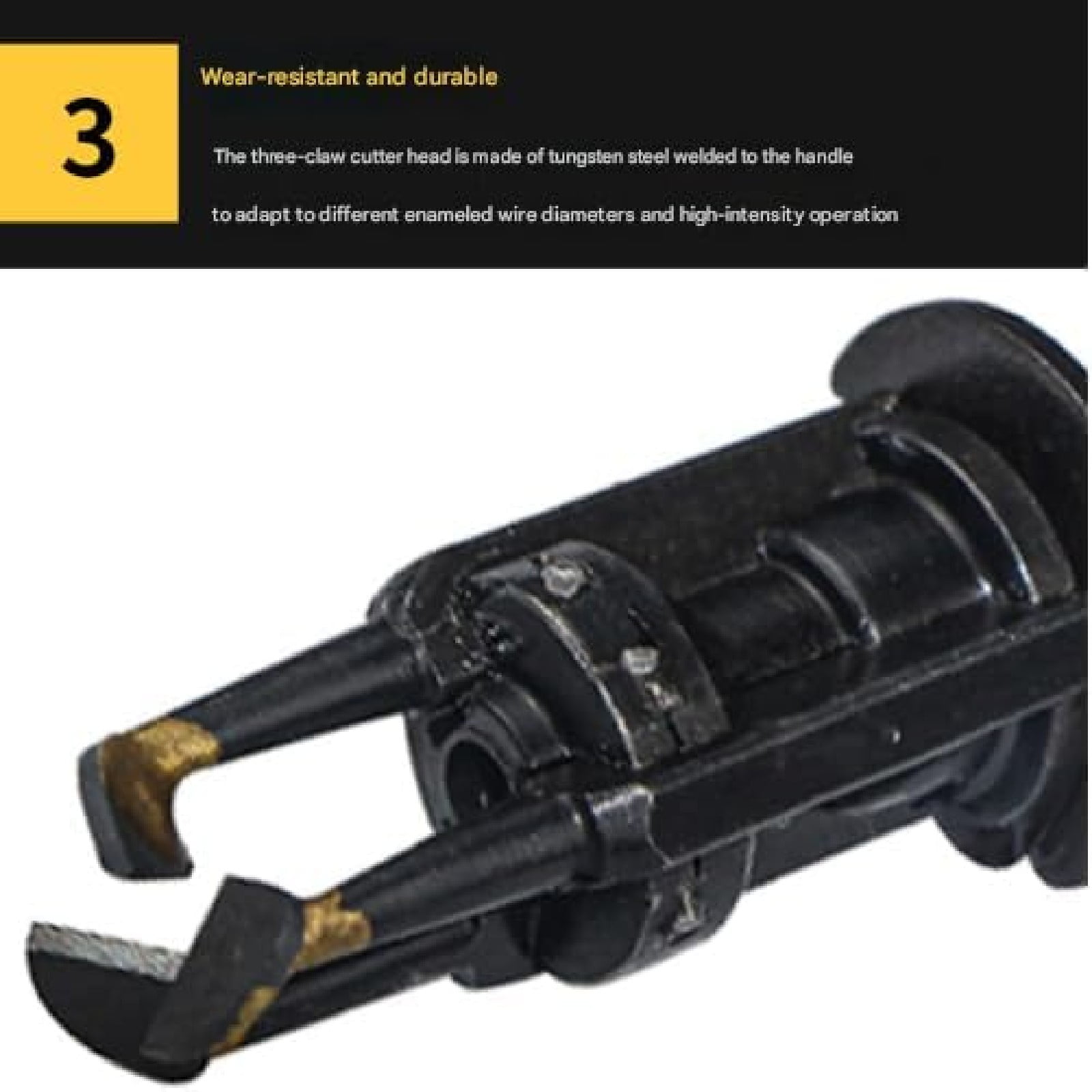 Eurhowing Handheld Enamelled Wire Stripper Machine, 0.3-3mm Paint Scraper Tool, 10,000 RPM Electric Wire Stripping Tool for Motor Rewinding & Electronics Repair