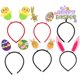 thumbnail image 1 of 6pcs Decorative Easter Cartoon Shaped Girl Hairband Reusable Costume Delicate Hair Decoration, 1 of 3