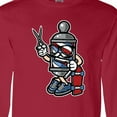 thumbnail image 4 of Inktastic Barber Skater Long Sleeve T-Shirt, 4 of 5