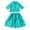 Mint Green, variant on Xijirk Girls' 2-Piece Part Years Outfit Lace Cropped Top & Tiered Lace Skirt Set,5-6 Years