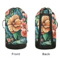 thumbnail image 4 of RMDQTR Durable Large Laundry Backpack with Drawstring Closure Ideal for Laundry Trips,Travel&Camping Multicolor Painting Flowers, 4 of 7