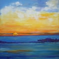 thumbnail image 3 of Fine, Alexi 12x12 Black Modern Framed Museum Art Print Titled - Independence Day Sunset, 3 of 5