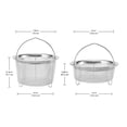 thumbnail image 4 of Instant Pot - Juego de cestas de vapor de malla oficiales, acero inoxidable, vaporizador y colador de doble uso, mango de fácil elevación, apto para lavaplatos, resistente al &amp;am, 4 of 4