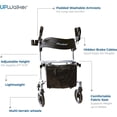 thumbnail image 4 of LifeWalker UPWalker EZ Lite Lightweight Upright Rollator Walker for Seniors, 4 of 4