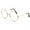 Rose Gold, variant on Metal Frame Round Glasses Clear Lens Glasses Lightweight Circle Eyeglasses for Women Men