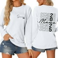thumbnail image 2 of Women Crew Neck Pullover Zip up Hoodie Women Lined Ladies Senior Mom 2026 Shirt 2026 Graduating Class Sweatshirt T Shirt Print Long Sleeve Shirt M, 2 of 3