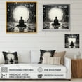 thumbnail image 4 of Designart "Meditative Buddhist Figure" Buddhism Picture Framed Canvas Wall Art, 4 of 5