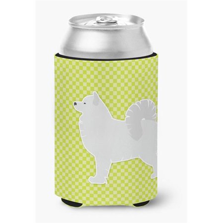 

Samoyed Checkerboard Green Can or Bottle Hugger