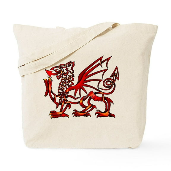 CafePress - Welsh Dragon Tote Bag - Unisex Canvas Tote Bag, Beige, 1-Piece