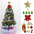 thumbnail image 2 of Adornos de árbol de Navidad para niños, colgantes, decoración, Papá Noel, copo de nieve, lazos, estrella, bolsas de la suerte, Feliz Navidad, 2 of 5