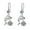 White, variant on SmartBy 1 Pair Korean Style Hook Earrings Dolphin Design Shiny Rhinestones Drop Earrings Women Mid-length Earrings