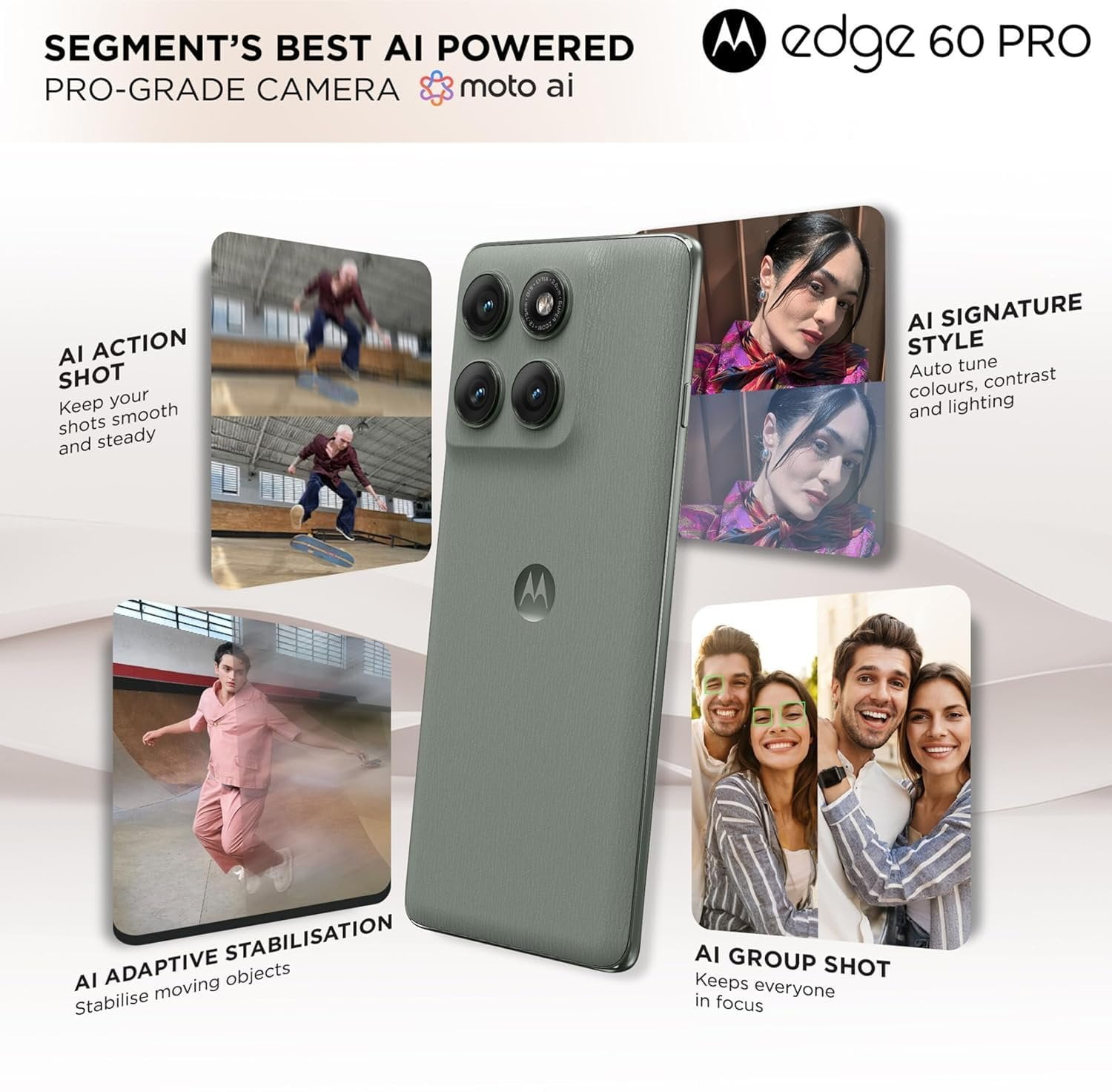 Motorola Moto Edge 60 Pro 5G Ai Tmobile Mint Tello & Global 512GB+12GB NFC 50MP Triple Cam Dual Sim 6.7" XT2507-1 Latino American Version Pantone Shadow