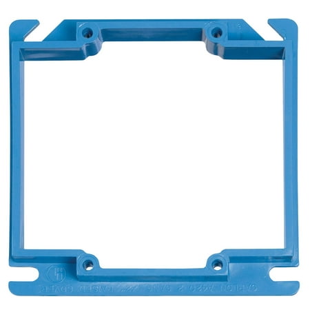 00 Electrical Box Cover - Carlon A420RR Raised Tubing Non-Metallic Electrical Box Cover, 4.02 in L x 4.02 in W x 1/2 in D