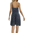 thumbnail image 2 of hirigin Women's Summer Sling Dress Solid/Floral Pattern V-Neck Button-Down Sleeveless Dress, 2 of 3