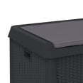 thumbnail image 3 of vidaXL Patio Storage Box with Seat Cushion Anthracite 33 gal PP, 3 of 9