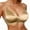 Brown, variant on Bras for Women No Underwire, Satin Glossy Seamless Comfort Bra, Deep V Neck Push Up Bra, Plus Size Lingerie with Smooth Surface, 1-Pack