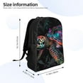 thumbnail image 4 of Fotbe Colorful Plant Turtle A Travel Laptop Backpack, Business Slim Sturdy Laptops Backpack, Water Resistant College School Computer Bag Gift for Men & Women Fits 15.6 Inch Notebook, 4 of 8