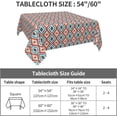 thumbnail image 2 of Square Tablecloth 60 x 60 Inch, Tribal Ikat Square Table Cloth Waterproof Table Cloths Fabric Table Cover for Dining Table, Buffet Parties and Camping, 2 of 8