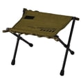 thumbnail image 1 of Taburete plegable con reposapiés, asiento de pesca, taburete portátil, taburete de camping, taburete de pesca para salón, actividades al aire libre, Verde, 1 of 8