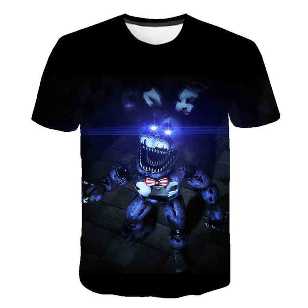 Ropa de cinco noches en Freddy para niños y niñas, trajes de verano para niños, camisetas informales de manga corta + Pantalones cortos informales, ropa 10T Gao Jinjia LED
