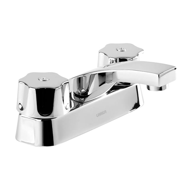 Mezcladora P/Lavabo 4 Queen Cubierta Manerales Urrea 46Qc Cromado Plateado URREA TPVA 46QC