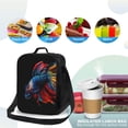 thumbnail image 4 of Naloa Colorful Betta Fish Lunch box Lunch bag for men women Large capacity Lunchbox Insulated Lunch bag Lunch box cooler, 4 of 7