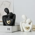thumbnail image 3 of Mini Couple Statue Tv Stand Decor for Living Room,Abstract Bedroom Decor for Couples Sculpture Knick Knacks for Shelves,Valentine Anniversary Birthday,Show Pieces for Home Decor, 3 of 6