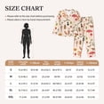 thumbnail image 4 of Picia Retro Autum Mushrooms Pattern Women’s Long-Sleeve Sleepwear Set - Soft 2-Piece Loungewear with Pockets, Comfy PJs for Relaxing Nights-XX-Large, 4 of 7