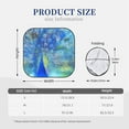 thumbnail image 3 of Disketp 2 Piece Peacock Pattern Windshield Sunshades,Folding Windshield Sun Shade For Car Suv Trucks Sedan,Blocks Uv Rays Sun Visor Protector-Medium, 3 of 7