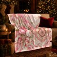 thumbnail image 3 of Romantic Peonies White Flowers Jeweled, Cozy Botanical Garden Scene, Warm Flannel Blanket for Sunroom and Reading Nook, Garden Lovers Valentine's Day Gift, Artistic Home Decor, 3 of 9