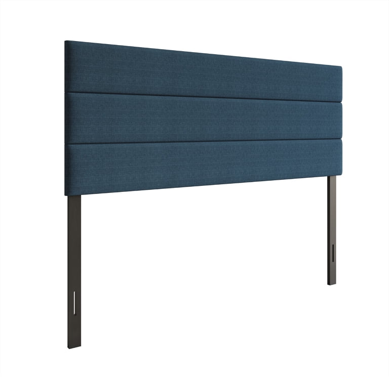 Home Design Corona Twin Upholstered Headboard, Denim Blue photo 4