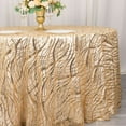 thumbnail image 2 of Efavormart 120" Champagne Wave Embroidered Seamless Sequin Round Tablecloth, 2 of 6