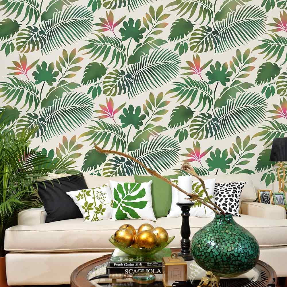 28 Pieces Leaf Stencils for Painting on Canvas Reusable Palm  Fern Turtle Tropical Leaf Stencil for Craft Drawing Template Stencil for  Wood Wall Paper Furniture DIY Scrapbooks Crafts Home Decor (