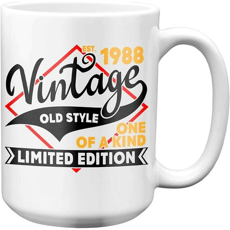 

65 Year Old Est. Old Style Limited Edition 1956 65th Birthday Gift Birthday Mug Gag Gift for Mend Women Funny 11 Oz Birthday Coffee Mug | Novelty B-Day Mug Gift Ideas for Him Her