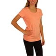 thumbnail image 2 of Reebok Poly Marled - Camiseta básica para mujer, color rosa, pequeña, 2 of 5