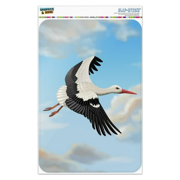 Flying Stork Home Business Office Sign