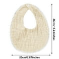 thumbnail image 3 of Baby Muslin Bandana Drool Bibs for Boys Girls Adjustable Baby Bibs Set Beige 0-2 Years, 3 of 4
