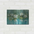 thumbnail image 3 of Luxe Metal Art 'Water Lily Pond' by Danhui Nai, Metal Wall Art, 16"x12", 3 of 7