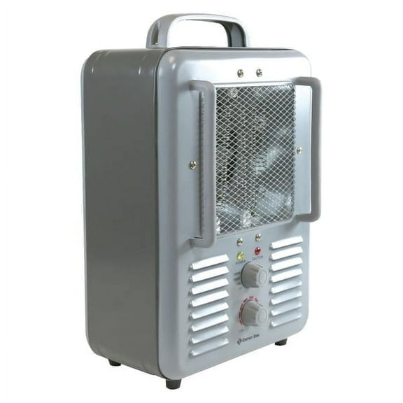 Comfort Zone Milkhouse Style Utility Space Heater with Thermostat, Grey