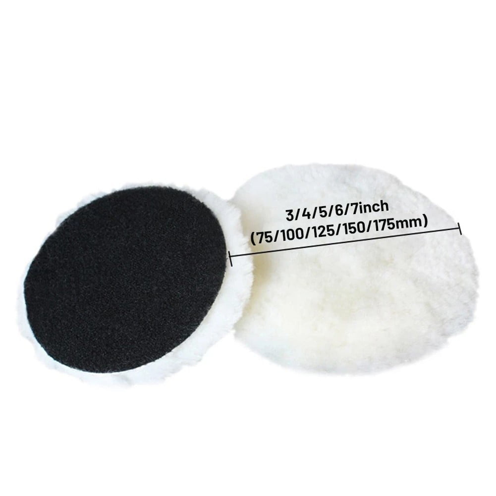 3"/5"/6"/7" 100% Woolen Pad Polishing Pad For Car Polisher Select Size&Quantiry 