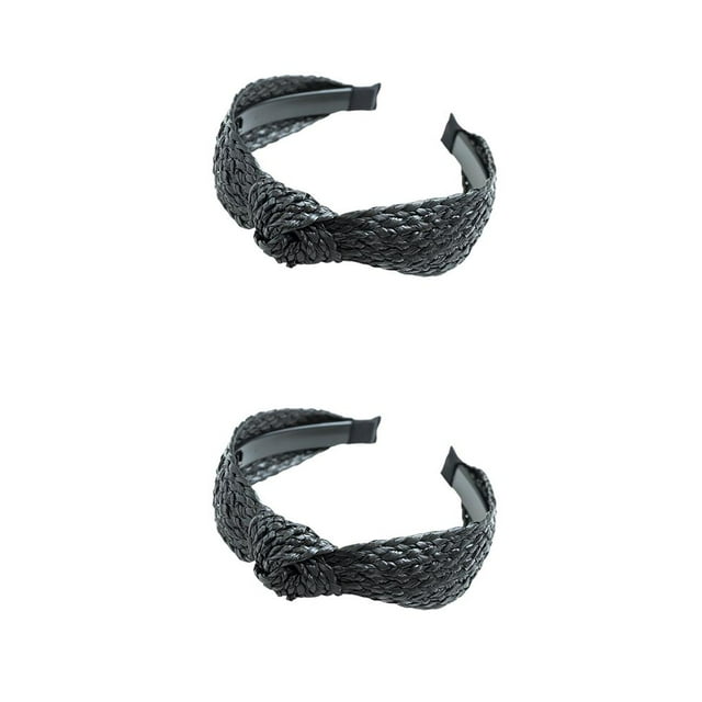Minnieouse Diadema de tejido hueco Nudo de punto Elegante estilo bohemio Diademas de verano de ganchillo para mujeres Chicas adolescentes Tipo 6 Type2 NO2
