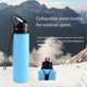thumbnail image 3 of Blue Outdoor Sports Silicone Water Cup 600ml Cycling Water Cup Portable Ring, 3 of 5