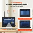 thumbnail image 6 of VEVOR 7-in-1 Wireless Weather Station with Wi-Fi,7" TFT Colorful Display, Solar-Powered Outdoor Sensor, Indoor & Outdoor Monitoring, Includes Temperature, Humidity, Wind Speed/Direction, and Rainfall, 6 of 9