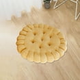 thumbnail image 6 of MAGIDEAL Biscuit Shape Cushion Butt Cushion Cute Floor Pillow for Sofa Bedroom Office Yellow, 6 of 8