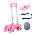 thumbnail image 4 of JISADER Backpack Trolley Compact Smoothly Luggage Cart for Bags Boxes Travel Luggage Raised Pink, 4 of 9