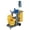 Gray/With Bag, variant on Restaurantware-Clean Tek Professional Janitor Cart With Wheels, 1 Cleaning Trolley With 18 Gallon Bag - 3 Shelves, Heavy-Duty, Blue Plastic Commercial Janitorial Cart, For Restaurants