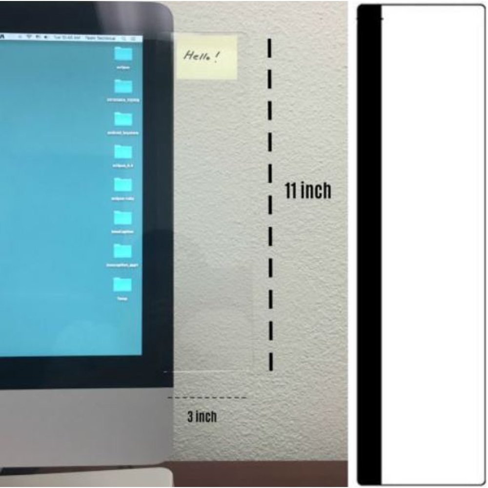 Computer Monitor Screen Memo Board Holder Sticky Note Holder Pad