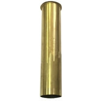 Westbrass D416-RAW 1-1/2" x 8" 17 Gauge Brass Single End Flanged Tailpiece, Unfinished