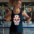thumbnail image 4 of Kansas City Sugar Skull Women's Tank Top KC Die-Hard Football Fan Tailgating, 4 of 7